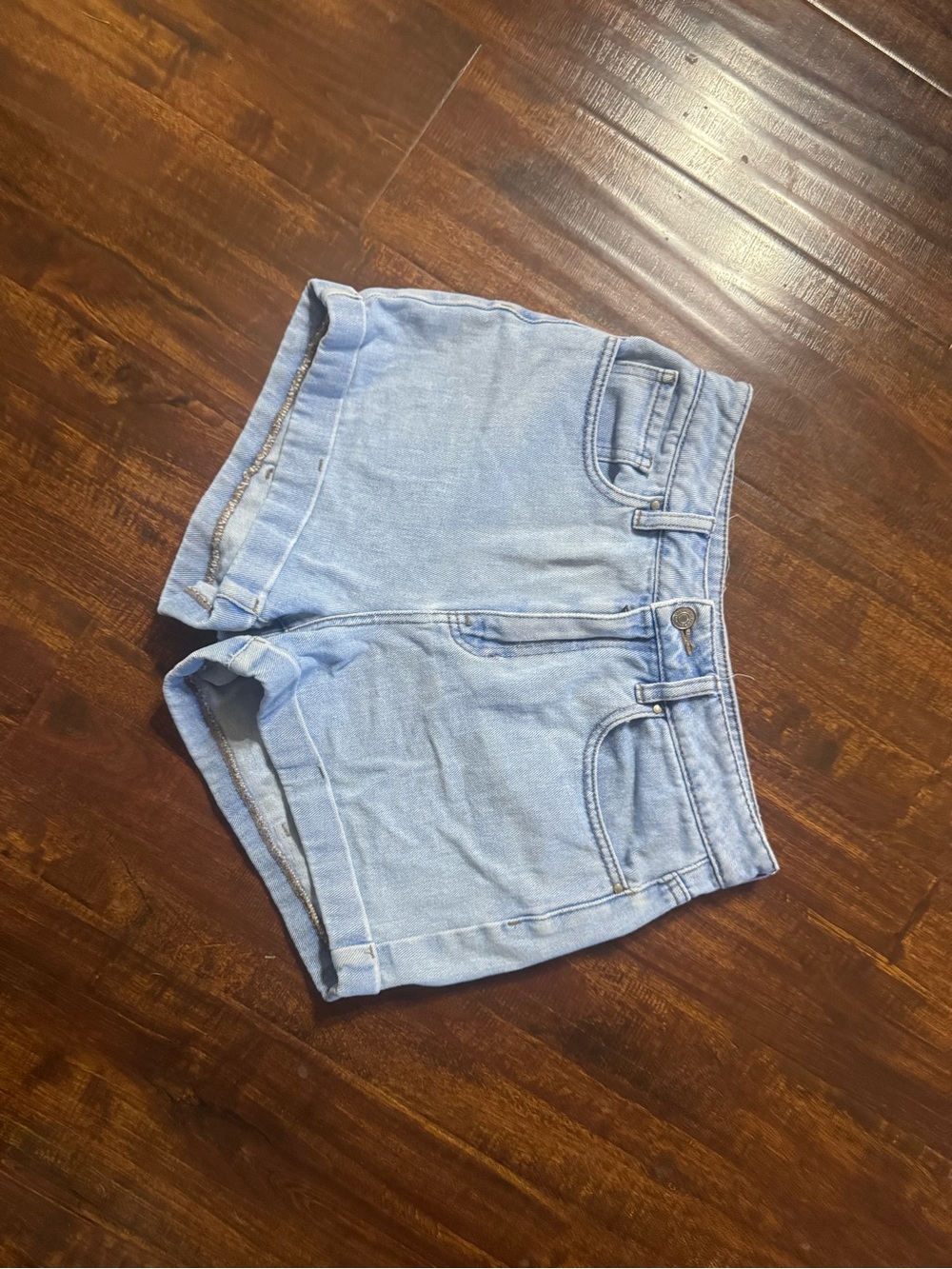 PacSun Light Blue Denim Cuffed Jean Shorts